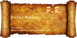 Palku Rebeka névjegykártya